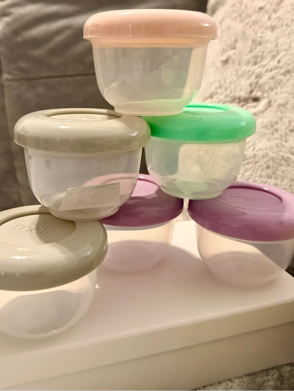 Melii Snap & Go Pods 4oz Baby Food Storage Snack Containers Mega Lot of 12 NWT